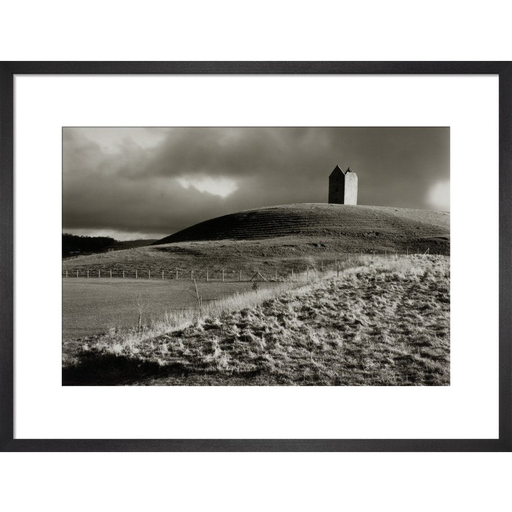 Stone Tower print in black frame