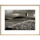 Stone Tower print in natural frame