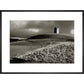 Stone Tower print in black frame