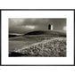 Stone Tower print in black frame