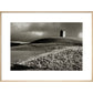 Stone Tower print in natural frame