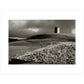 Stone Tower print in white frame