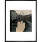 Sunset, Baildon Bridge print in black frame