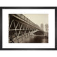 The Pont d'Arcole print in black frame