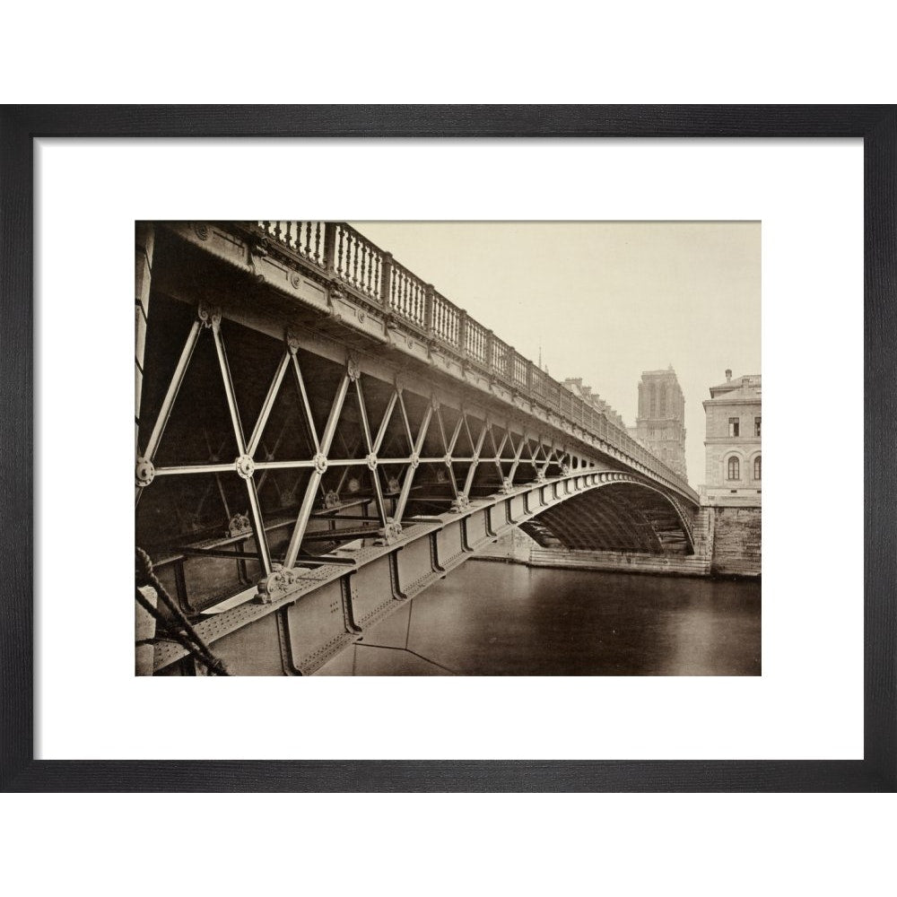 The Pont d'Arcole print in black frame