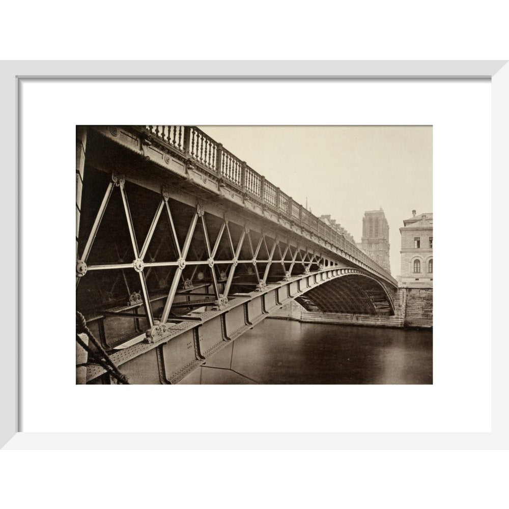 The Pont d'Arcole print in white frame