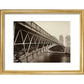 The Pont d'Arcole print in gold frame