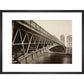 The Pont d'Arcole print in black frame