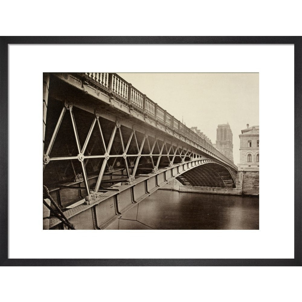 The Pont d'Arcole print in black frame