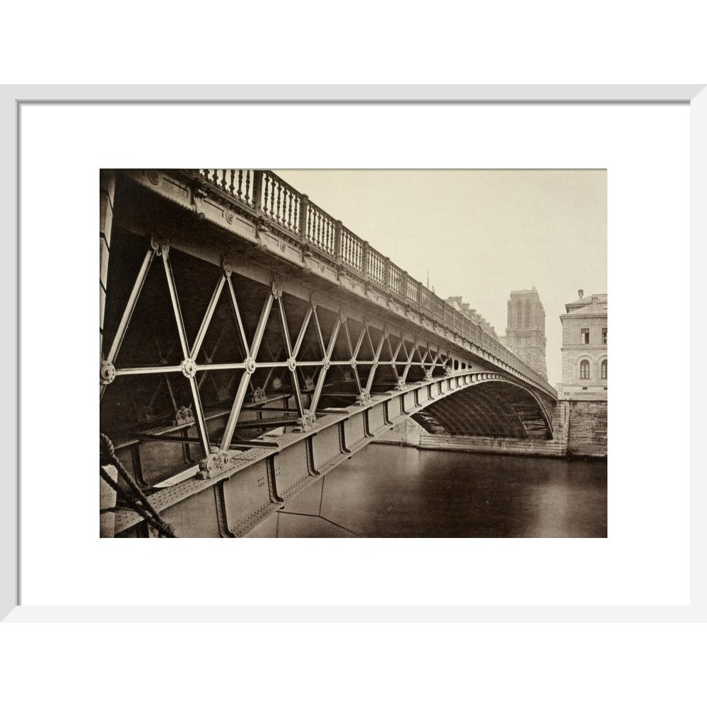 The Pont d'Arcole print in white frame