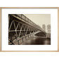 The Pont d'Arcole print in natural frame