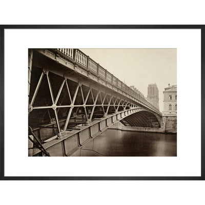 The Pont d'Arcole print in black frame