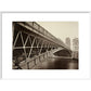 The Pont d'Arcole print in white frame