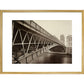 The Pont d'Arcole print in gold frame