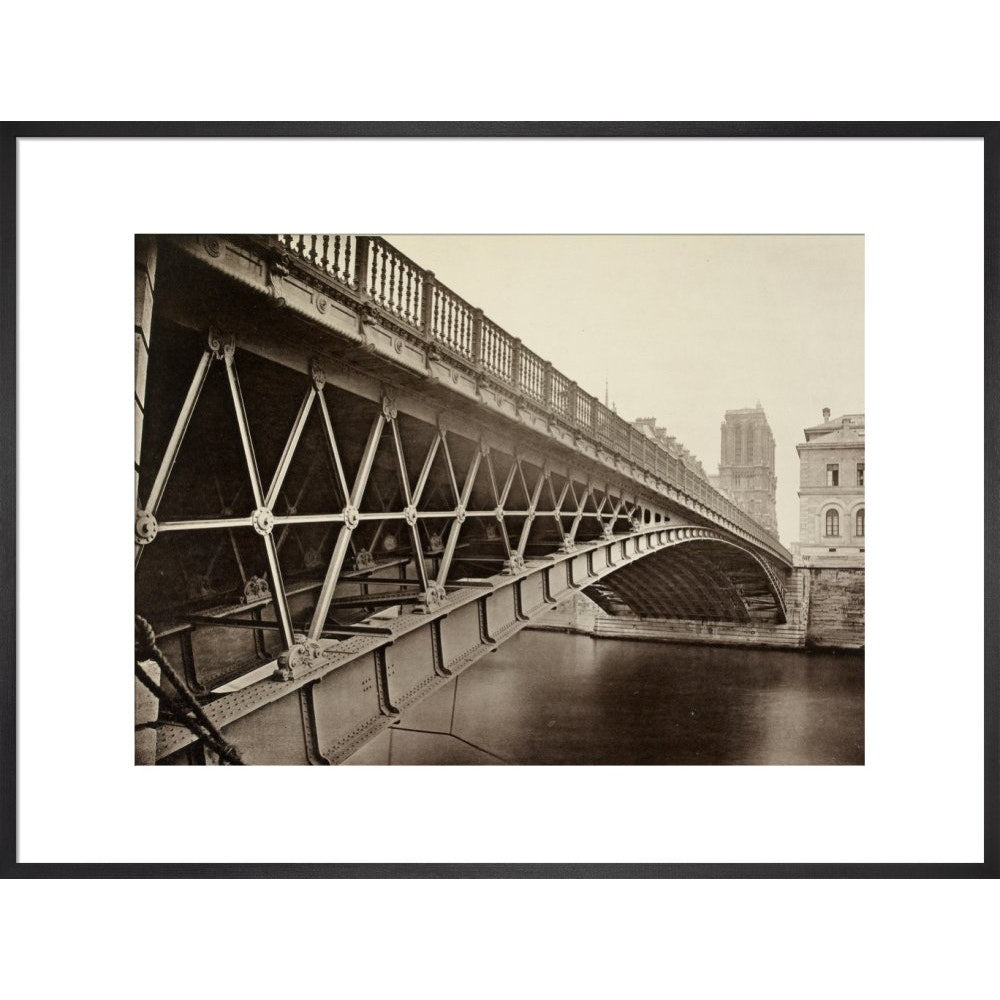 The Pont d'Arcole print in black frame