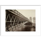 The Pont d'Arcole print in white frame