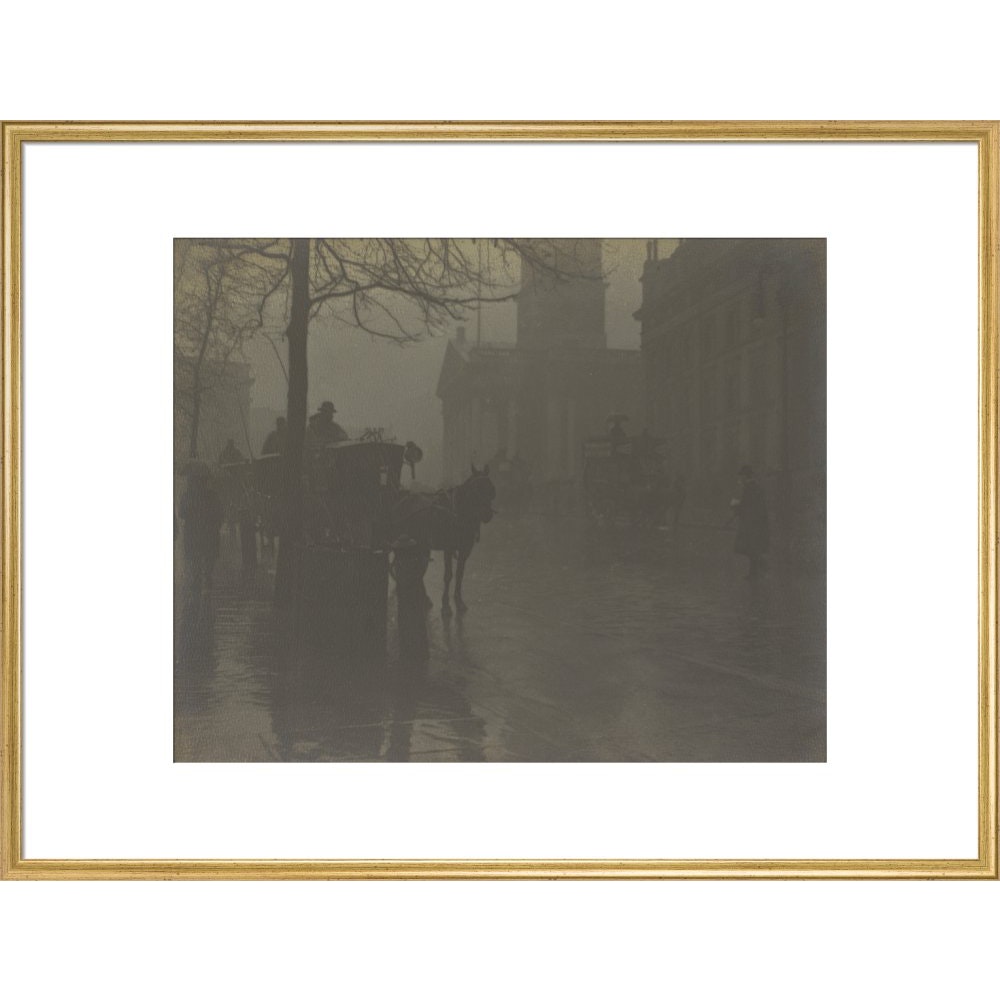 Trafalgar Square and St Martin's-in-the-Field print in gold frame