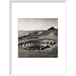 Troytown Maze print in white frame