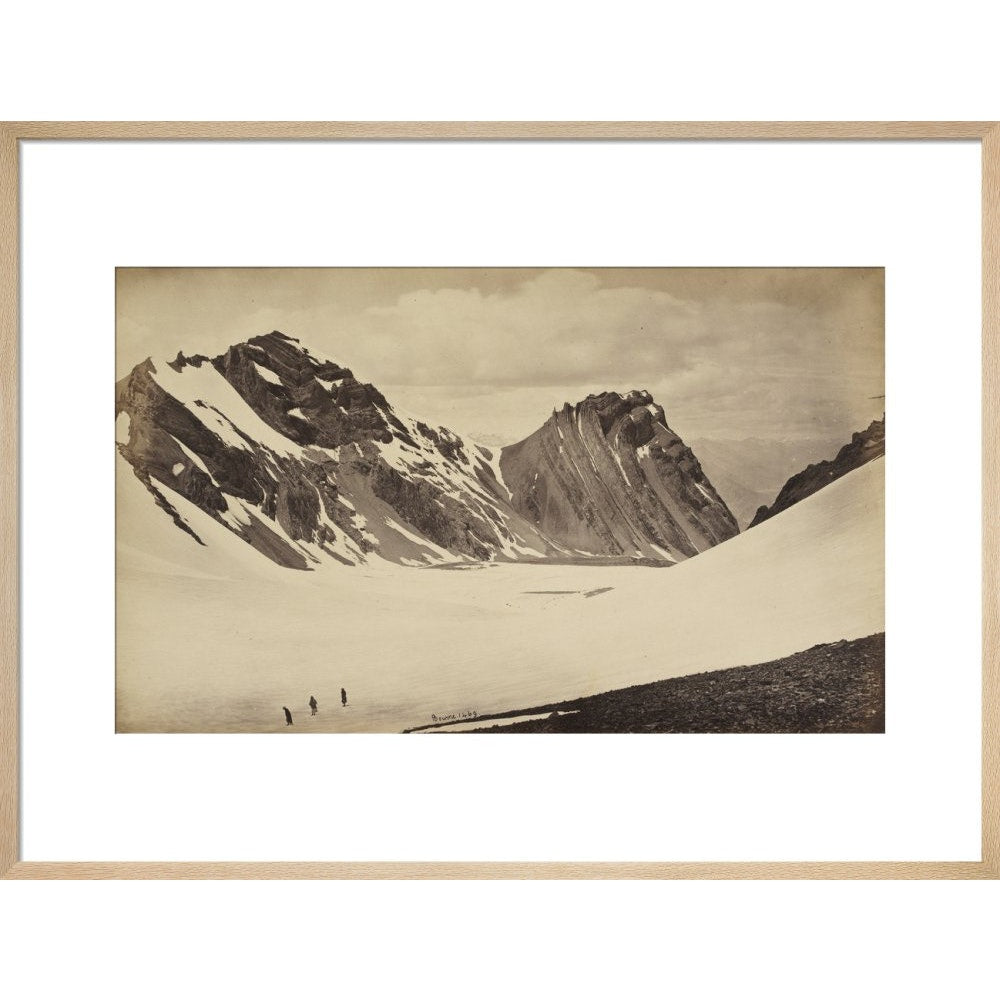 View from the Top of the Manirung Pass print in natural frame