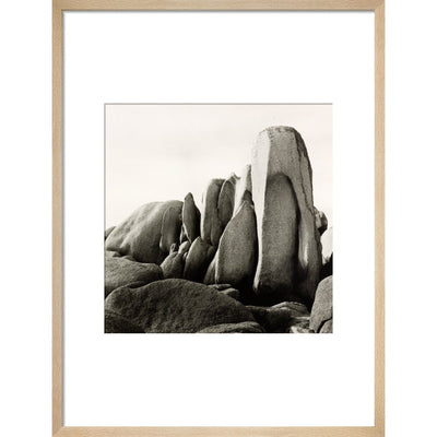 White Rocks print in natural frame