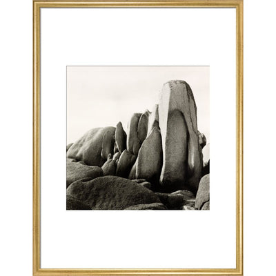 White Rocks print in gold frame