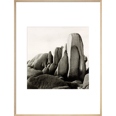 White Rocks print in natural frame