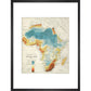 Africa print in black frame