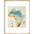 Africa print in natural frame