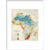 Africa print in white frame