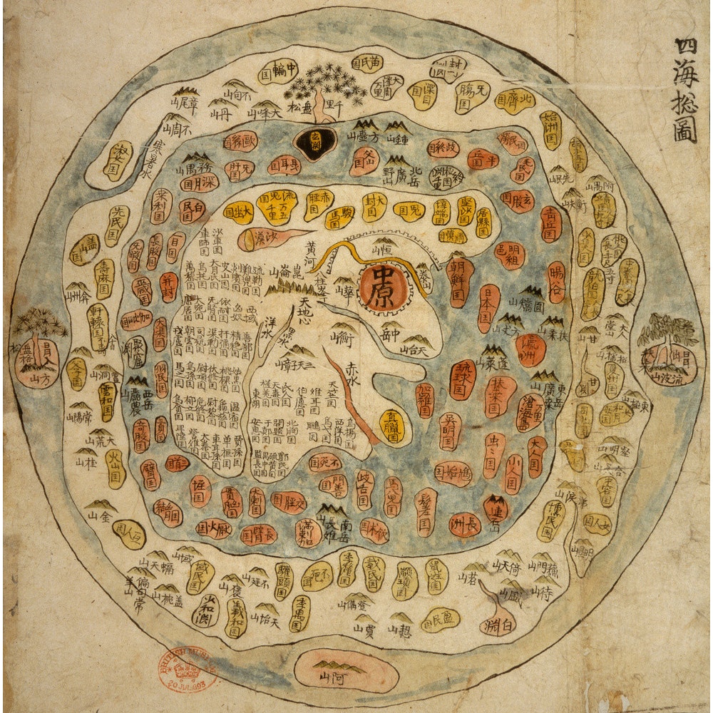 A Korean World Map print