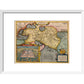 Asia print in white frame