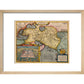 Asia print in natural frame
