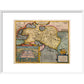 Asia print in white frame