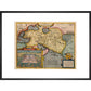Asia print in black frame