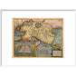 Asia print in white frame