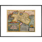 Asia print in black frame