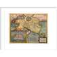 Asia print in white frame