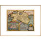 Asia print in natural frame
