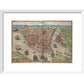 Constantinople print in white frame
