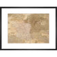 Map of Europe print in black frame