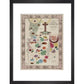 Map of Human Life print in black frame