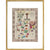 Map of Human Life print in gold frame