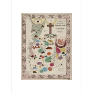 Map of Human Life print unframed