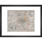 Map of London print in black frame