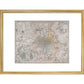 Map of London print in gold frame