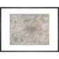 Map of London print in black frame