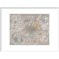 Map of London print in white frame