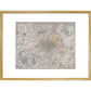 Map of London print in gold frame