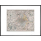 Map of London print in black frame