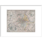Map of London print in white frame